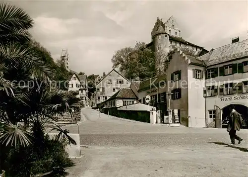 AK / Ansichtskarte  Meersburg_Bodensee Partie in der Altstadt Blick zum Schloss Meersburg Bodensee