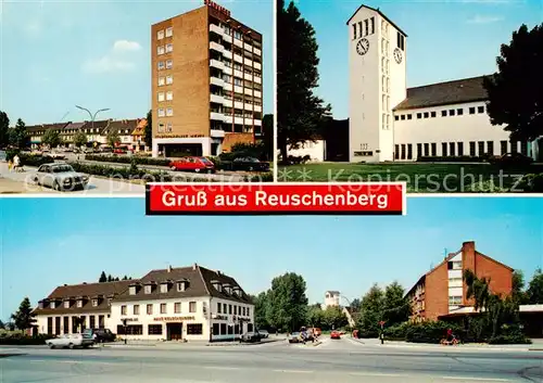 AK / Ansichtskarte  Reuschenberg Gaststaette Haus Reuschenberg Kirche  Reuschenberg