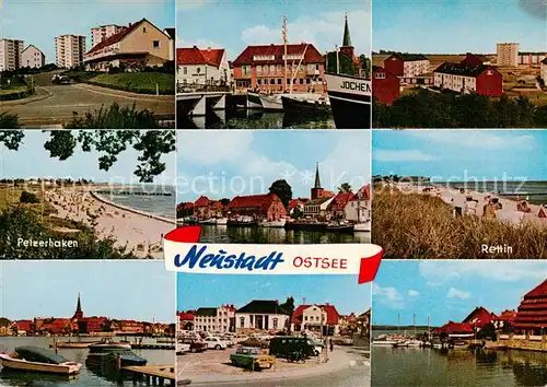 AK / Ansichtskarte  Neustadt_Holstein Teilansichten Hafen Pelzerhaken Strand Rettin Neustadt_Holstein