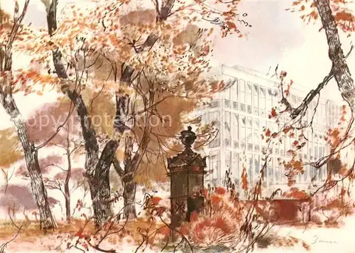 AK / Ansichtskarte  Bochum Serie Das Ruhrgebiet 12 Bildkarten Nr. 10 Hauptverwaltung der BV-Aral AG Kuenstlerkarte Bochum