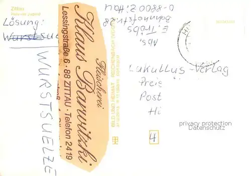 AK / Ansichtskarte  Zittau Platz der Jugend Zittau