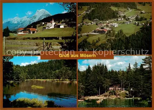 AK / Ansichtskarte 73813110 Moesern Moeserer See mit Wirtshaus Moesern