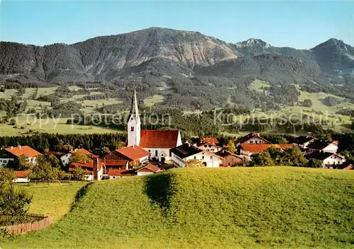 AK / Ansichtskarte  Toerwang am Samerberg mit Hochries und Bayerische Alpen Toerwang