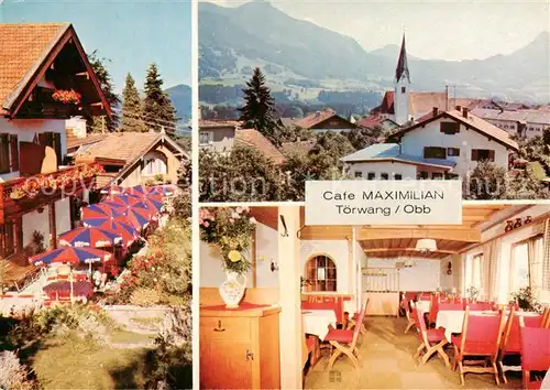 AK / Ansichtskarte  Toerwang Cafe Maximilian Gaststube Panorama Toerwang