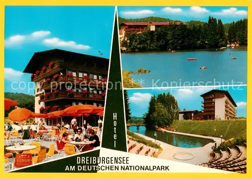 AK / Ansichtskarte 73813160 Tittling Ferienhotel Dreiburgensee Terrasse Nationalpark Tittling