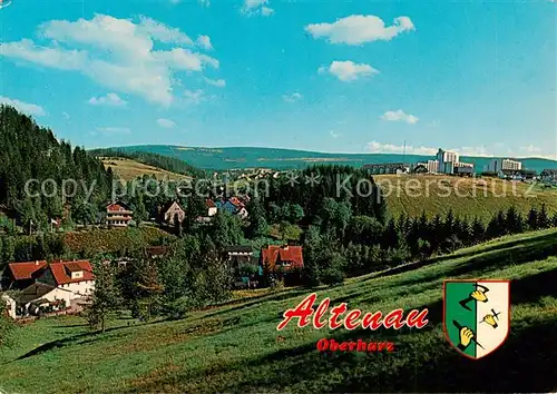 AK / Ansichtskarte  Altenau_Harz Teilansicht mit Glockenberg Altenau Harz