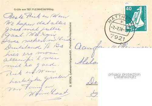 AK / Ansichtskarte  Fleinheim Panorama Fleinheim