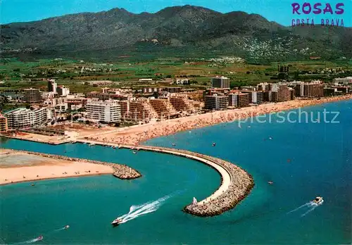 AK / Ansichtskarte  Rosas_Costa_Brava_Cataluna_ES Vista aerea de Santa Margarita y Salata 