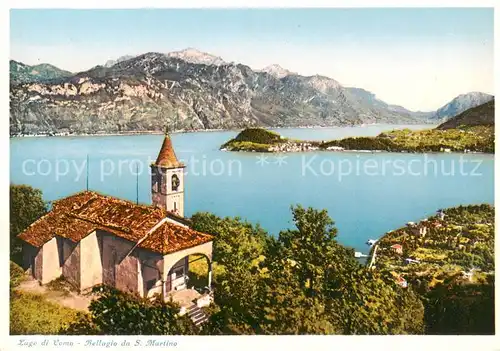 AK / Ansichtskarte 73813254 Bellagio_Lago_di_Como_IT Panorama Kirche 