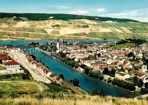 AK / Ansichtskarte  Bingen_Rhein Panorama Bingen Rhein