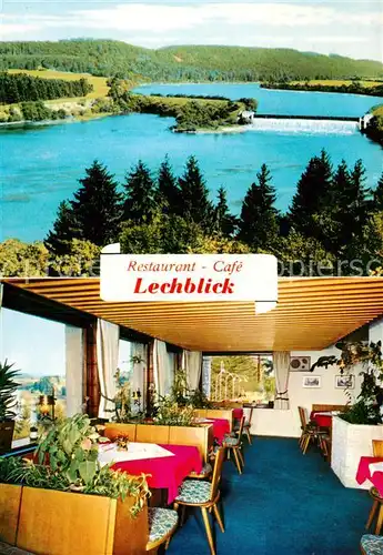 AK / Ansichtskarte  Denklingen_Oberbayern Restaurant Cafe Lechblick Gaststube Denklingen Oberbayern