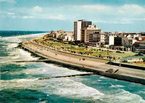 AK / Ansichtskarte  Norderney_Nordseebad Strandpromenade an der Kaiserstrasse Fliegeraufnahme Norderney_Nordseebad