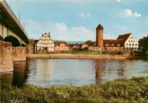 AK / Ansichtskarte  Holzminden_Weser Uferpartie am Fluss Jugendherberge Holzminden Weser