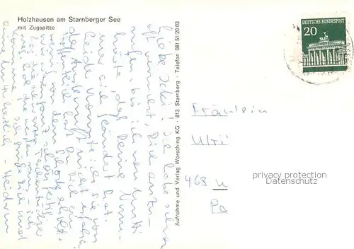 AK / Ansichtskarte  Holzhausen_Starnberger_See Panorama Blick zur Zugspitze Wettersteingebirge Holzhausen_Starnberger
