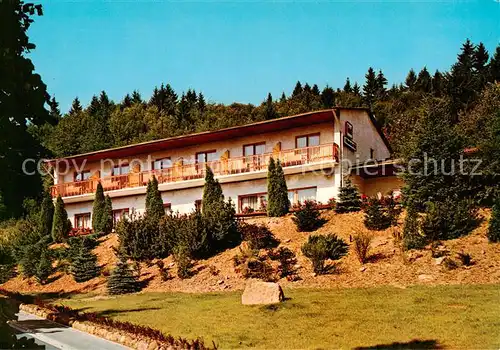 AK / Ansichtskarte  Holzhausen_Huenstein Waldhotel Am Schwimmbad Café Restaurant Holzhausen_Huenstein