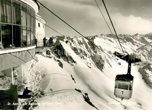 AK / Ansichtskarte  Seilbahn_Cable-Car_Telepherique St.Anton am Arlberg Valivga Tirol 