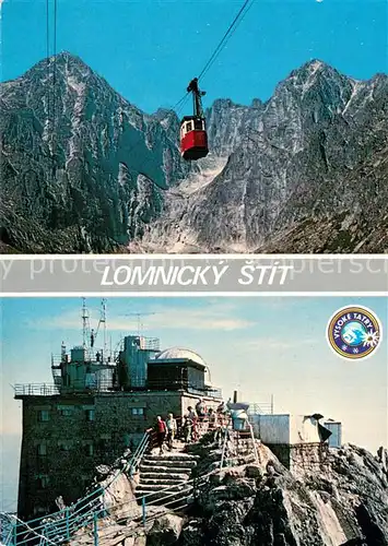 AK / Ansichtskarte  Seilbahn_Cable-Car_Telepherique Lomnicky Stit Vysoke Tatry 