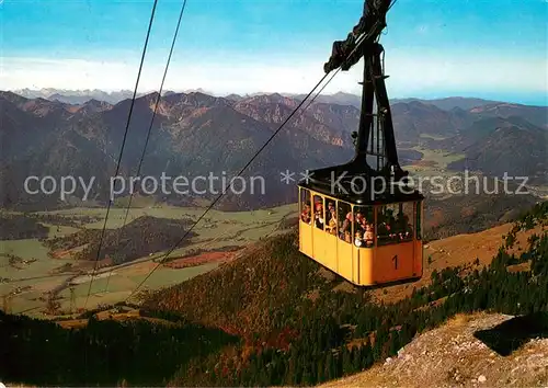 AK / Ansichtskarte 73813352 Seilbahn_Cable-Car_Telepherique Wendelstein Karwendelgebirge 