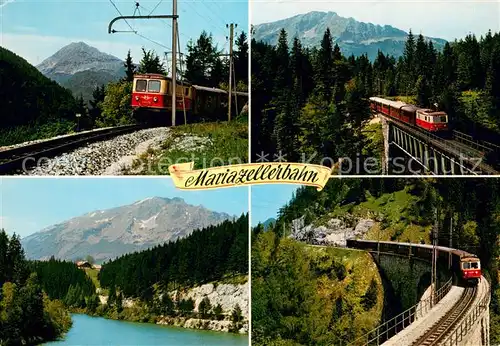 AK / Ansichtskarte 73813353 Lokomotive Mariazellerbahn Stausee Erlaufklause oetscher  