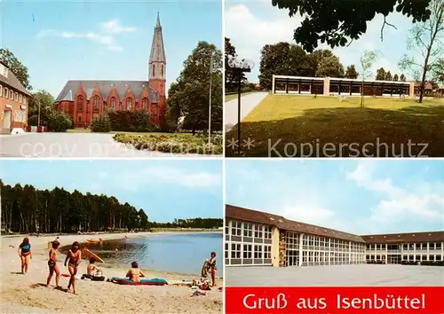 AK / Ansichtskarte  Isenbuettel Kirche Strand Halle Isenbuettel