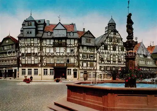 AK / Ansichtskarte 73813381 Butzbach Marktplatz Brunnen Butzbach