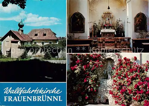 AK / Ansichtskarte  Bad_Abbach Wallfahrtskirche Frauenbruennl Altar Rosenstock Bad_Abbach