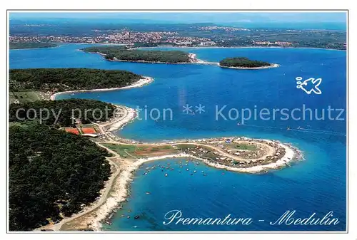 AK / Ansichtskarte 73813406 Medulin_Istria_Croatia Prematura Fliegeraufnahme 