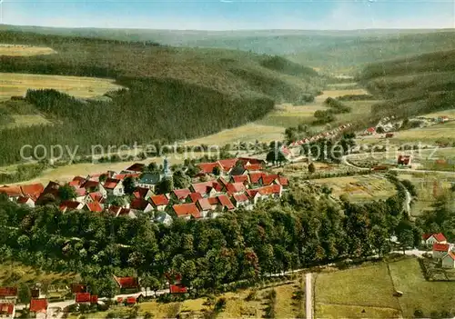 AK / Ansichtskarte 73813414 Wuennenberg Fliegeraufnahme mit Blick ins Aatal Wuennenberg