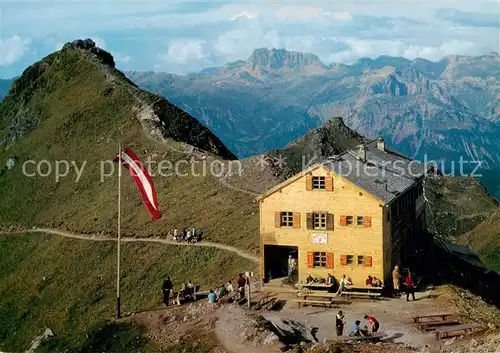 AK / Ansichtskarte  Wormserhuette_2380m_Kuehtal_Montafon_AT Panorama mit Roter Wand 