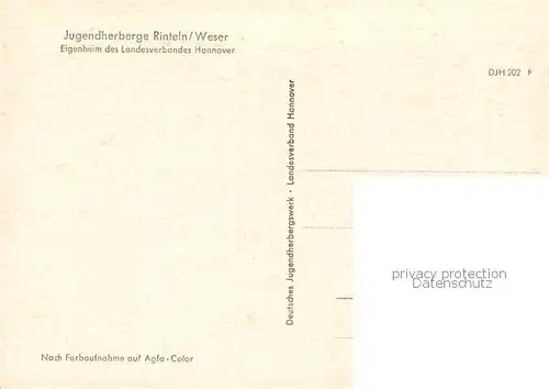 AK / Ansichtskarte Rinteln_Weser Jugendherberge Rinteln 