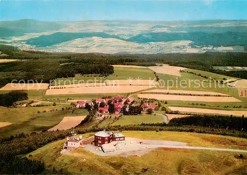 AK / Ansichtskarte  Rischenau_Luegde Berghotel Gaststaette Koeterberg Fliegeraufnahme 