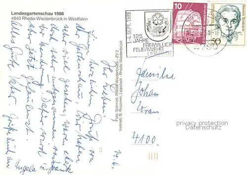AK / Ansichtskarte  Rheda-Wiedenbrueck Landesgartenschau Rheda-Wiedenbrueck