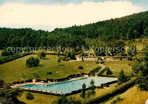 AK / Ansichtskarte  Herborn_Hessen Schwimmbad Herborn Hessen