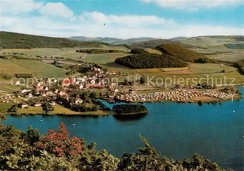 AK / Ansichtskarte  Heringhausen_Waldeck Fliegeraufnahme mit Diemelsee Heringhausen Waldeck