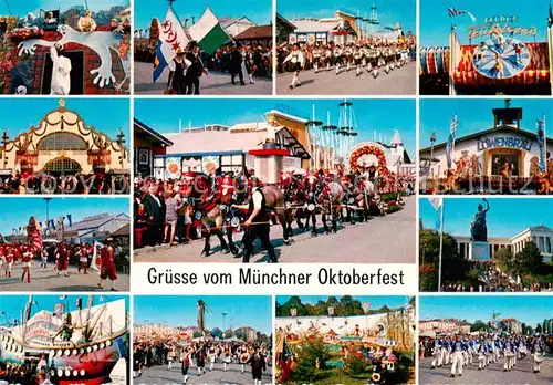 AK / Ansichtskarte  Muenchen Oktoberfest Teilansichten Muenchen