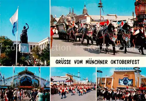 AK / Ansichtskarte 73813534 Muenchen Oktoberfest Teilansichten Muenchen