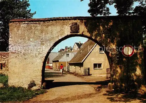 AK / Ansichtskarte  Olbernhau_Erzgebirge Saigerhuette Gruenthal Osttor mit Bastion Olbernhau Erzgebirge