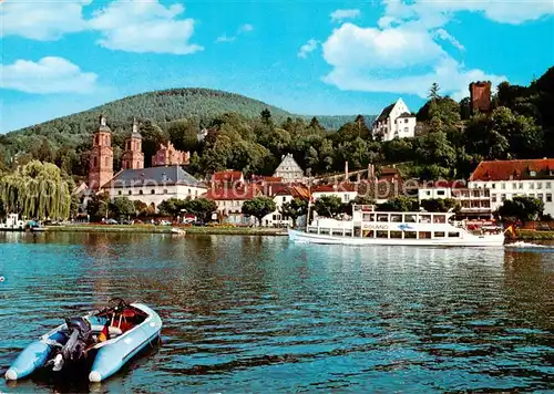 AK / Ansichtskarte  Miltenberg_Main Mainanlagen mit Burg Miltenberg Main