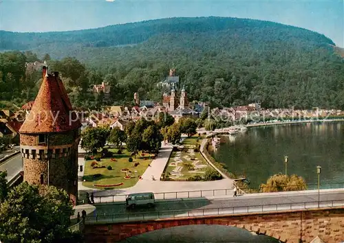 AK / Ansichtskarte  Miltenberg_Main Panorama Runder Turm Miltenberg Main