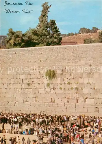 AK / Ansichtskarte  Jerusalem_Yerushalayim The Western Wall Jerusalem_Yerushalayim