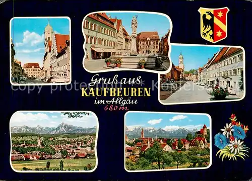 AK / Ansichtskarte  Kaufbeuren Orts und Teilansichten Brunnen Panorama Kaufbeuren