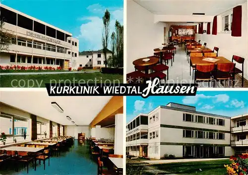 AK / Ansichtskarte  Hausen_Linz_Rhein Kurklinie Wiedtal Speisesaal Aufenthaltsraum Hausen_Linz_Rhein