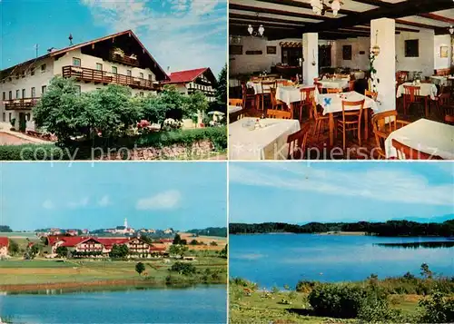 AK / Ansichtskarte  Pelham_Oberbayern Café Pension Seeblick Panorama Pelham Oberbayern