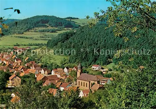 AK / Ansichtskarte 73813593 Heimbuchenthal Panorama Erholungsort im Naturpark Spessart Heimbuchenthal