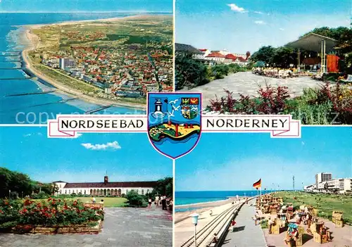 AK / Ansichtskarte  Norderney_Nordseebad Fliegeraufnahme Konzertpavillon Strand Norderney_Nordseebad