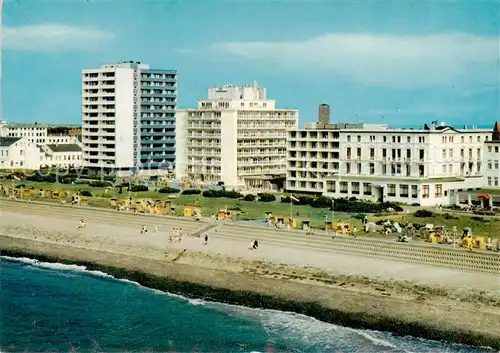 AK / Ansichtskarte 73813613 Norderney_Nordseebad Strandpromenade Hotels Norderney_Nordseebad