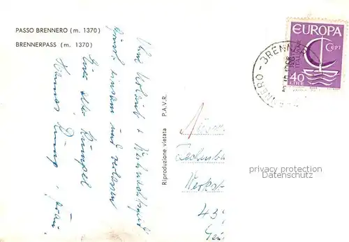 AK / Ansichtskarte  Brennerpass Alpenpass  Brennerpass