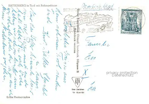AK / Ansichtskarte  Rattenberg_Tirol Panorama Blick gegen Rofangebirge Rattenberg Tirol