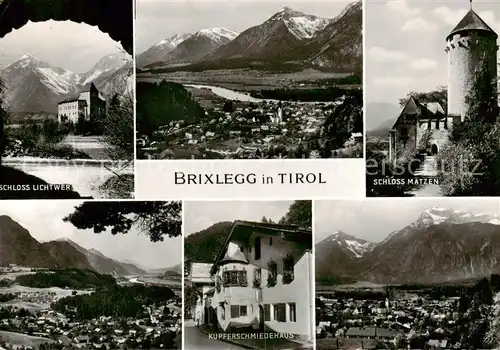 AK / Ansichtskarte 73813671 Brixlegg_Tirol_AT Panorama Alpen Schloss Lichtwer Schloss Matzen Kupferschmiedehaus 