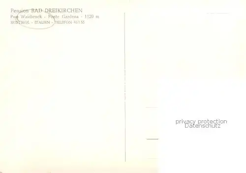 AK / Ansichtskarte 73813693 Waidbruck_Suedtirol_IT Pension Bad Dreikirchen 